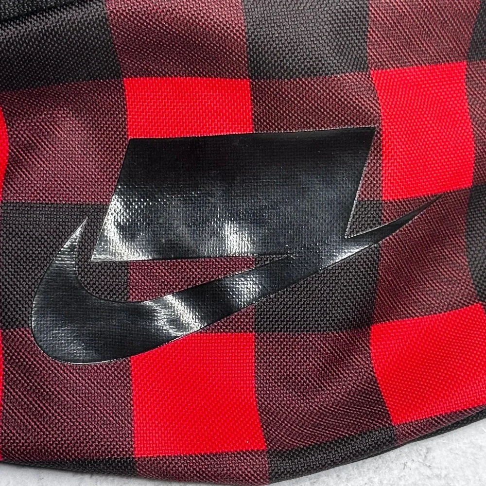 Nike Heritage Hip Pack Red Buffalo Check Yellow Plaid Crossbody Fanny Bag Unisex